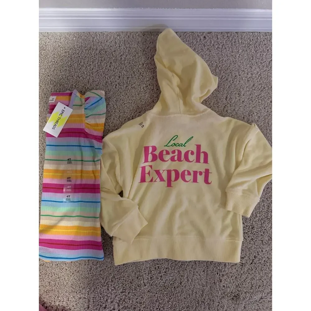 New Girls 4T Top/Hoodie Bundle-4T Retail $54